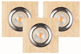 Spot-Light 2515339 Set 3x LED VITAR 1xGU10/5W/230V piatră nisipoasă