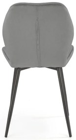 Scaun de bucaterie Pelor, gri/negru