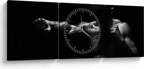 Tablou - Lovitura cu pumn (cu ceas) (90x30 cm)