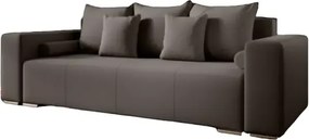 Canapea extensibilă dumonde cu ladă de depozitare si sezut confortabil din spuma high-density, Marbela Kaki 245x100 cm