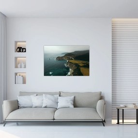 Tablou - Stânci în ocean (90x60 cm)