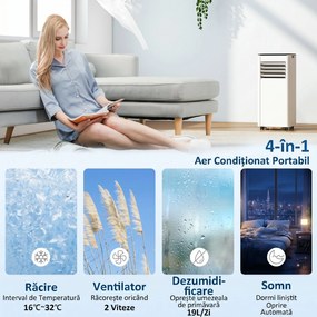 HOMCOM Aparat de Aer Condiționat Portabil 7000 BTU Monobloc | Aosom Romania
