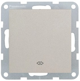 Intrerupator cruce 10A, IP20, Bronz, Panasonic Karre Plus 55