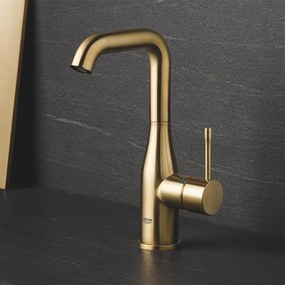 Baterie lavoar Grohe Essence L cu ventil Pop-Up auriu periat Cool Sunrise