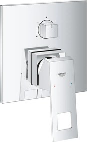 Baterie cada - dus incastrata Grohe Eurocube cu 3 functii crom
