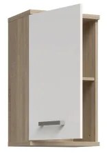 Dulap de baie suspendat VENOM, alb/stejar Sonoma