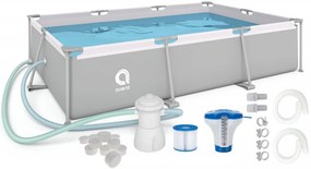 Bazin de grădină cu filtrare 300 x 207 x 65 cm