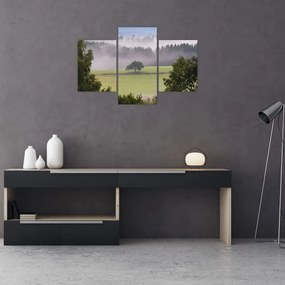 Tablou - Lunca cu copac (90x60 cm)