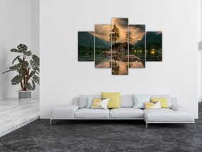 Tablou - lacul în munți (150x105 cm)