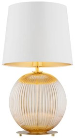 Veioza eleganta realizata manual Hampton, bej miere/ crem