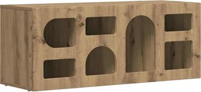 vidaXL Cabinet TV Stejar Artizanal 100 x 35 x 40 cm Lemn compozit