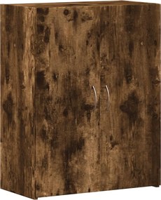 vidaXL Fișet, stejar fumuriu, 60x32x77,5 cm, lemn prelucrat