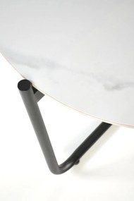 Masa de cafea Acuna S marmura alba/negru ø50/h50 cm