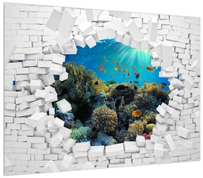 Tablou cu lumea submarină (70x50 cm), în 40 de alte dimensiuni noi