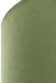 Abajur velur verde 35/35/20 cu interior auriu