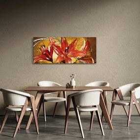 Tablou cu flori de crini (120x50 cm)