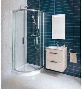 JIKA H4536021765141 - Corp de baie CUBE cu lavoar, 60,7 x 65 cm, frasin