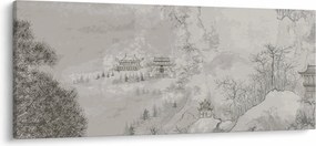 Tablou - Peisaj chinezesc (120x50 cm)