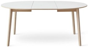 Masă dining extensibilă cu blat alb Hammel Single Ø130