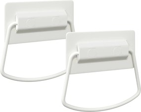 vidaXL Mânere pentru dulap 2 pcs Alb 85 x 45 mm Metal