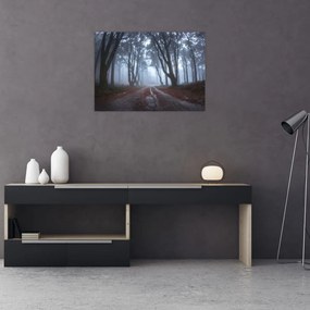Tablou pe sticlă - Zi cu ploaie (70x50 cm)