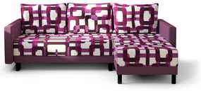 Colțar Glimmer L (Violet + Alb) (D). 1062006