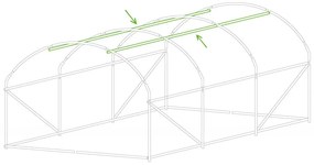 Solariu 300 x 450 cm (13,5 m2), alb