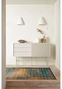 Comodă joasă cu ușă glisantă bej-crem 140x91 cm Nube – Teulat