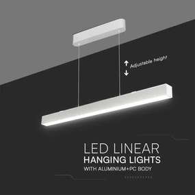 Lustră LED pe cablu LED/40W/230V 3000/4000/6400K alb