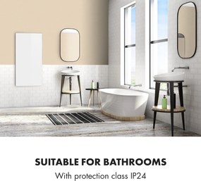 Klarstein Wonderwall 72, Încălzitor cu infraroșu, 60x120cm, 720W, Cronometru săptămânal, IP24