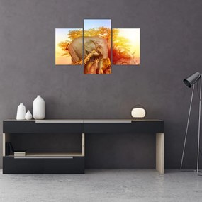 Tablou - Animale africane (90x60 cm)