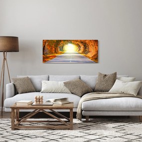 Tablou - Poarta din copaci (120x50 cm)