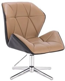 HR212CROSS SCAUN NEGRU ȘI CARAMEL
