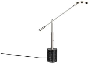 Veioză neagră-argintie LED (înălțime 65 cm) Fiore – Trio Select