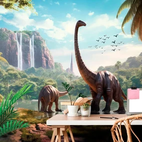Tapet peisajul nedescoperit ale dinozaurilor