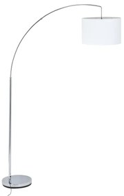 Brilliant - Lampă de podea CLARIE 1xE27/60W/230V crom mat/alb