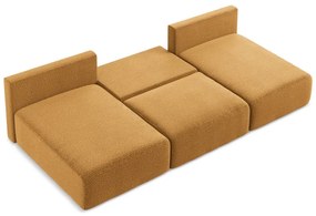 Colțar portocaliu extensibil/cu spațiu de depozitare Kalena – Makamii