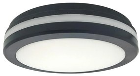 Plafonieră LED cu senzor de mișcare LED/20W/230V 3000/4000/6500K IP54 antracit