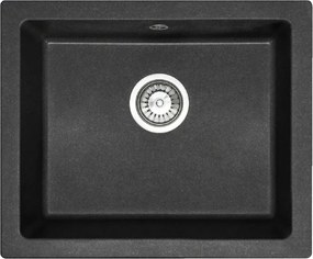 Chiuveta compozit Rea Nels negru pestrit 56x46.5 cm