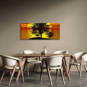 Tablou - Silueta copacilor (120x50 cm)