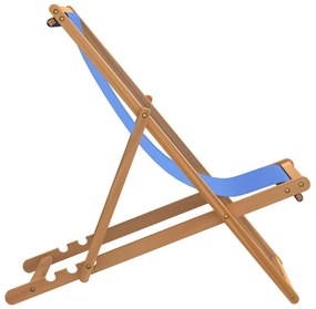 Scaun de exterior, albastru, 56 x 105 x 96 cm, lemn de tec 1, Albastru, 56 x 105 x 96 cm