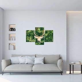 Tablou detaliu cu cap de căprioară (90x60 cm)
