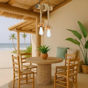 Lustră pe lanț Brilagi KOS 2xE27/60W/230V fag