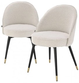 Set de 2 scaune elegante design LUX Cooper, crem 113988 HZ
