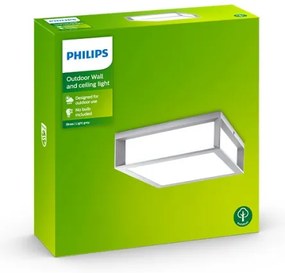 Philips - Plafonieră de exterior SKIES 2xE27/14W/230V IP44 gri