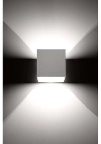 Aplică de perete albă Geo – Sollux