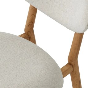 Scaun design elegant LUX Allston, sentier cream/ natur