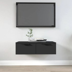 811395 vidaXL Dulap de perete, negru, 68x30x20 cm, lemn compozit