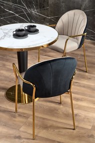 Set masa rotunda Morata + 2 scaune K500 bej