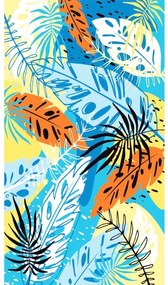 Set de plaja SUMMER FRESH – prosop 100×180 cm si poncho 80×145 cm, colorat
